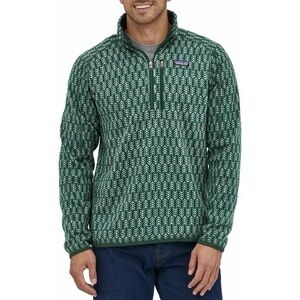 Patagonia Men's Better Sweater 1/4 Zip Pullover Pine Knit Northern Green Small